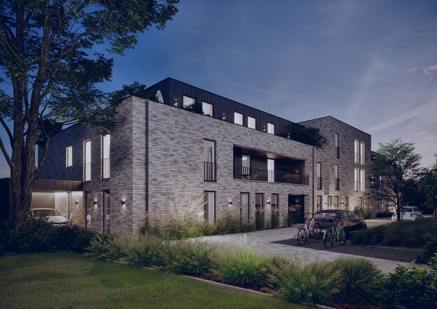 Avondrender van een project van Apart Real Estate