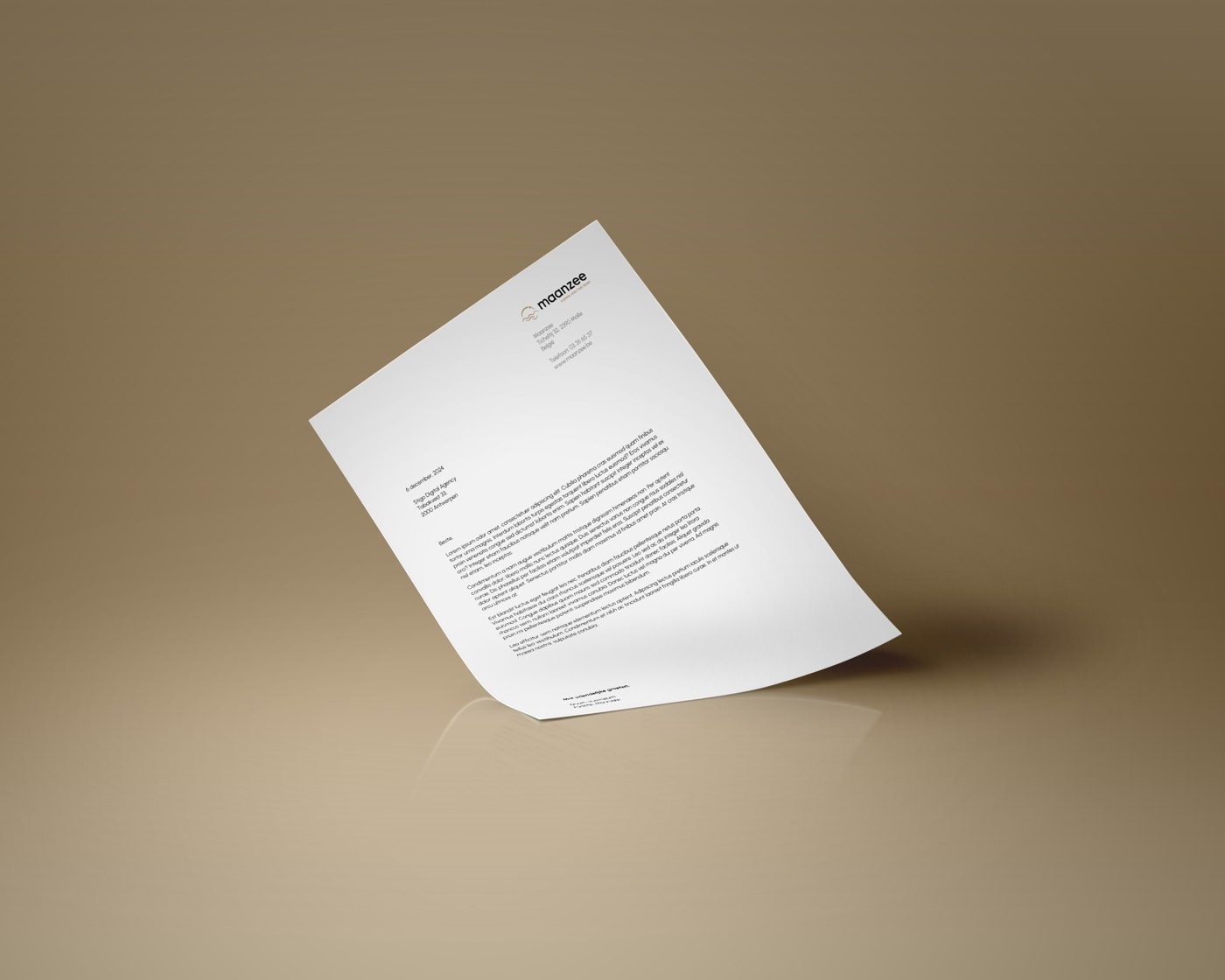 Briefpapier na rebranding